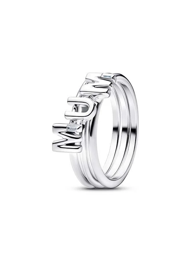 PANDORA MUM Letters Splittable Ring